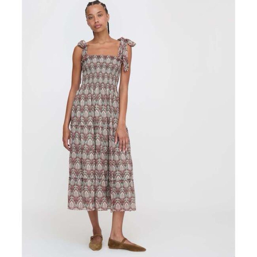 Hill House Home Ribbon Ellie Nap dress Pinecone Sage NWT size XL - Picture 7 of 9